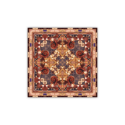 Silk Scarf Baroque Print