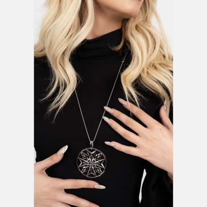 Maltese cross pendant