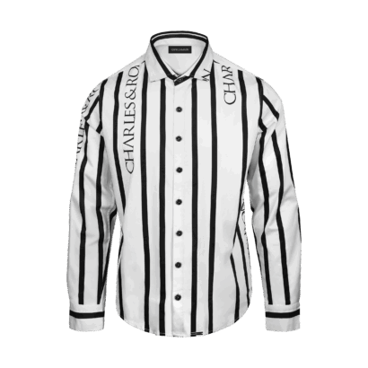 Geo shirt - striped logo print - Xl
