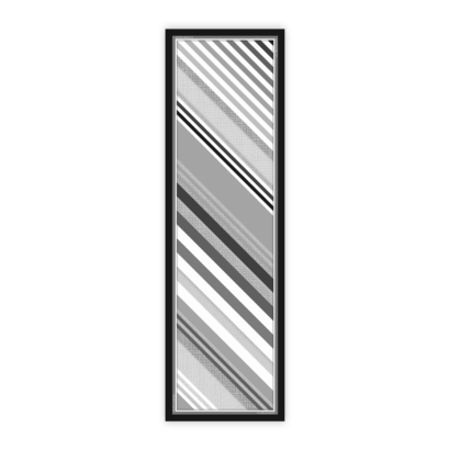 Chiffon scarf striped logos