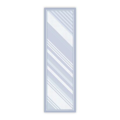 Chiffon scarf striped logos