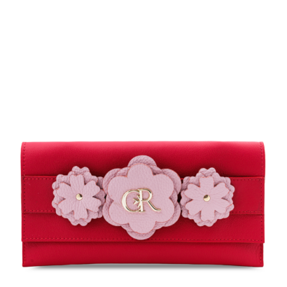 Evia flora clutch - Red/pink