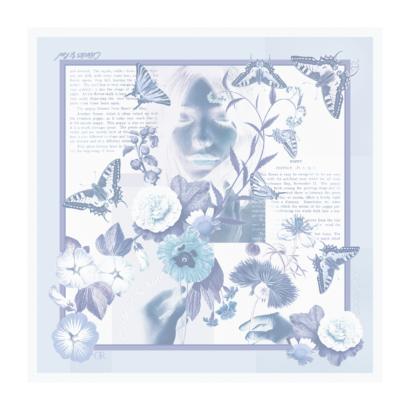 Satin Scarf Floral Print