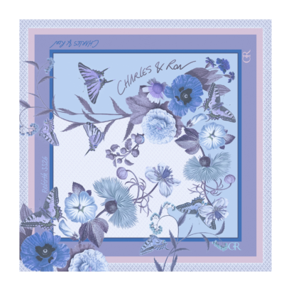 Silk Scarf Floral Print