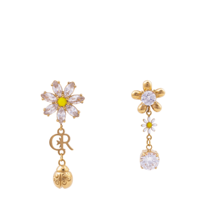 Daisy Mismatched Earrings - Long