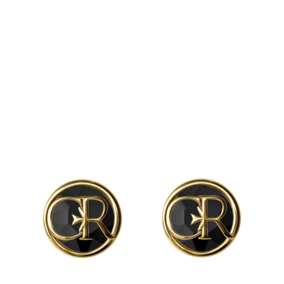 Vanessa stud earrings - Black stone