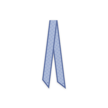 Neck Tie Logo Dot Print - Blue