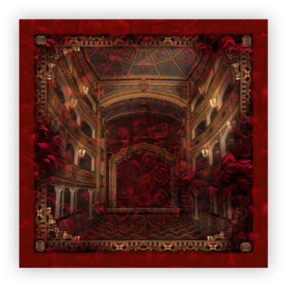 Stage Roses Silk Scarf